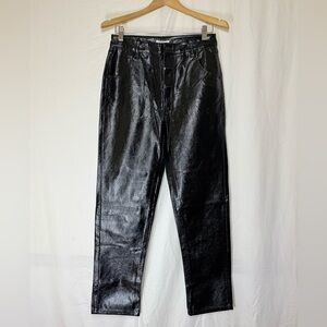 BP Shiny Black Pants